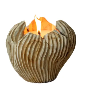 נר עץ דקורטיבי פליים